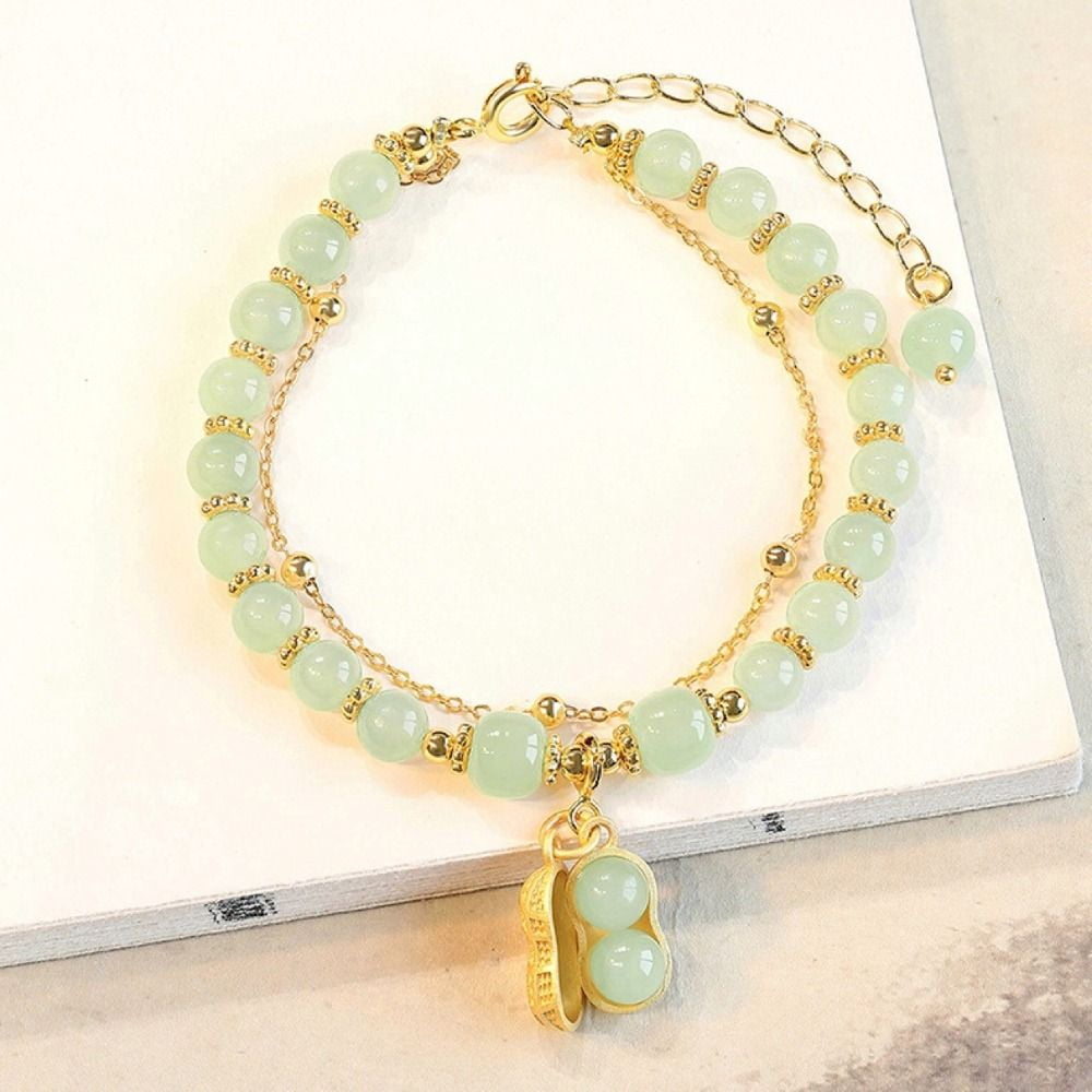8mm Chinese Jade Round Bead Bracelet – Enchanted Genie LLC