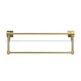 thumbnail image 7 of Bathroom Glass Shelf with Full-coverage Railing, Floating Tempered Glass Bathroom Wall Shelf Rectangle 24 Inch Over The Toilet Storage Cabinet, Towels, Gaming Floating Shelves, Bathroom Accessories, 7 of 7