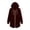 Wine, variant on Dxzfnsa Long Hoodies for Women Zip Up Lightweight Comfort Long Sleeve Oversized Sweatshirt Fall Fashion Fleece Jackets with Pockets S-2XL
