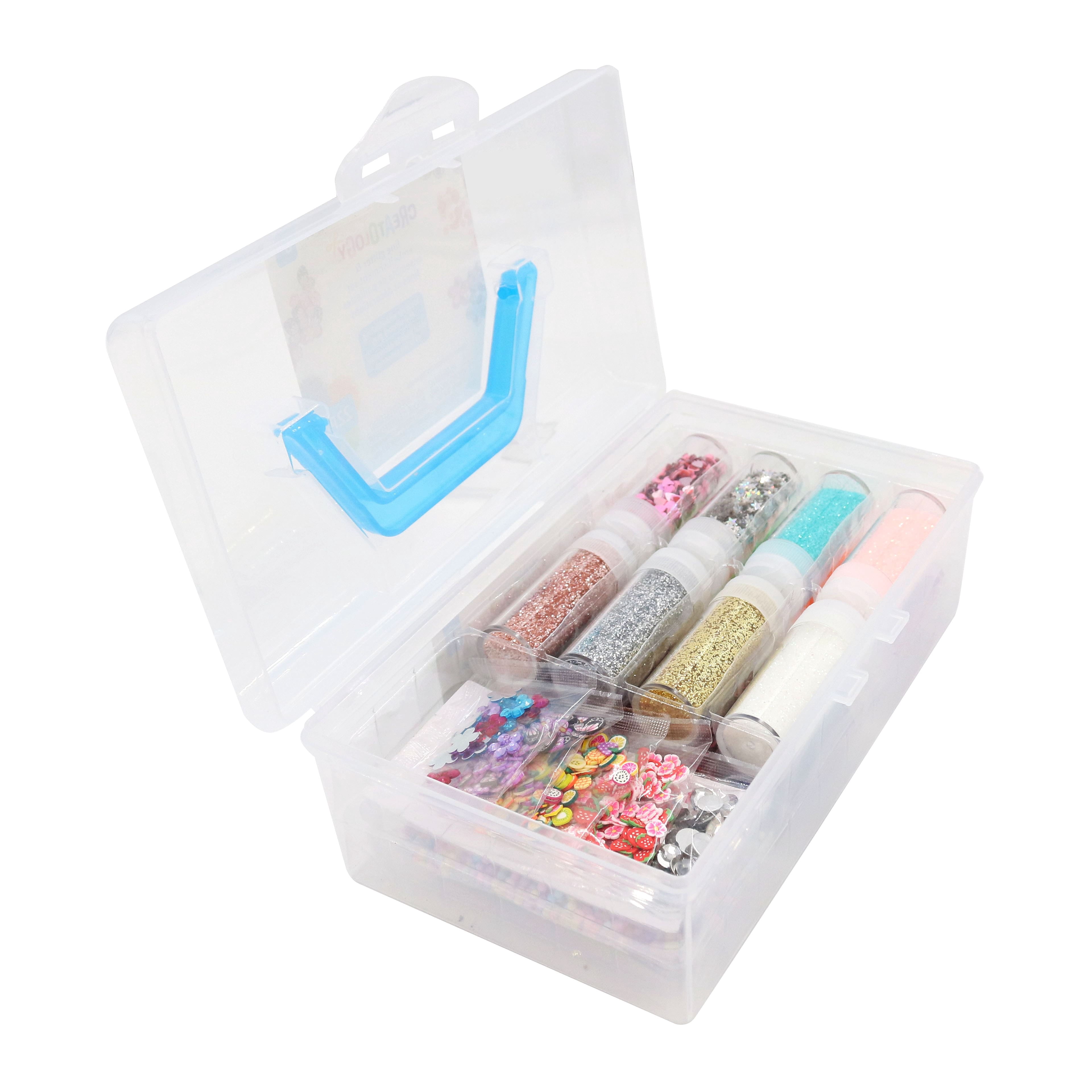 Creatology Glitter and Gem Craft Embellishment Set, Slime and Sculpture Mixed Media Kit, Assorted Colors, 22 Pieces, 1-Pack