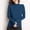 Blue women's ribbed knit pullover a1, variant on Women's Fall Winter High Neck Long Sleeve Ribbed Knit Pullover Tops Casual Basic Sweater Blouses Cozy Warm Tee Shirts for Vacation, Blue M