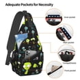 thumbnail image 4 of Invader Zim Crossbody Bag Casual Sling Backpack Chest Bag Multipurpose Crossbody Shoulder Bag Hiking Daypacks, 4 of 9