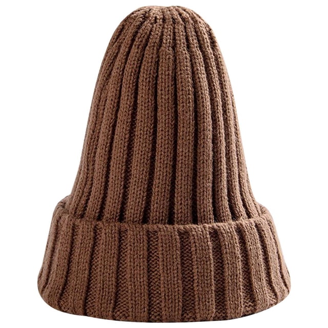 Sonducket Sombrero Unisex mezclas de algodón sólido cálido HIP HOP sombreros de punto hombres gorras de invierno mujeres Skullies gorros para Sombreros marrón claro Sonducket AP000123-18