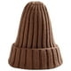 thumbnail image 1 of Qarigey Sombrero Unisex mezclas de algodón sólido cálido HIP HOP sombreros de punto hombres gorras de invierno mujeres Skullies gorros para Sombreros marrón claro Qarigey AP000123-18, 1 of 6
