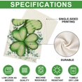 thumbnail image 4 of St. Patrick’s Day Table Runner Shamrock Clover Eucalyptus Buffalo Plaid Polka Dots St Patricks Day Table Runner, Seasonal Kitchen Dining Table Decoration for Home Party Decor 13x72 Inch, 4 of 6