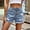Blue pants for women, variant on up to 60% off Gifts Usmixi Womens Summer Shorts Button High Waist Vintage Distressed Ripped Denim Shorts Summer Lightweight Fashion Pocket Stretchy Short Jean Pants Blue l