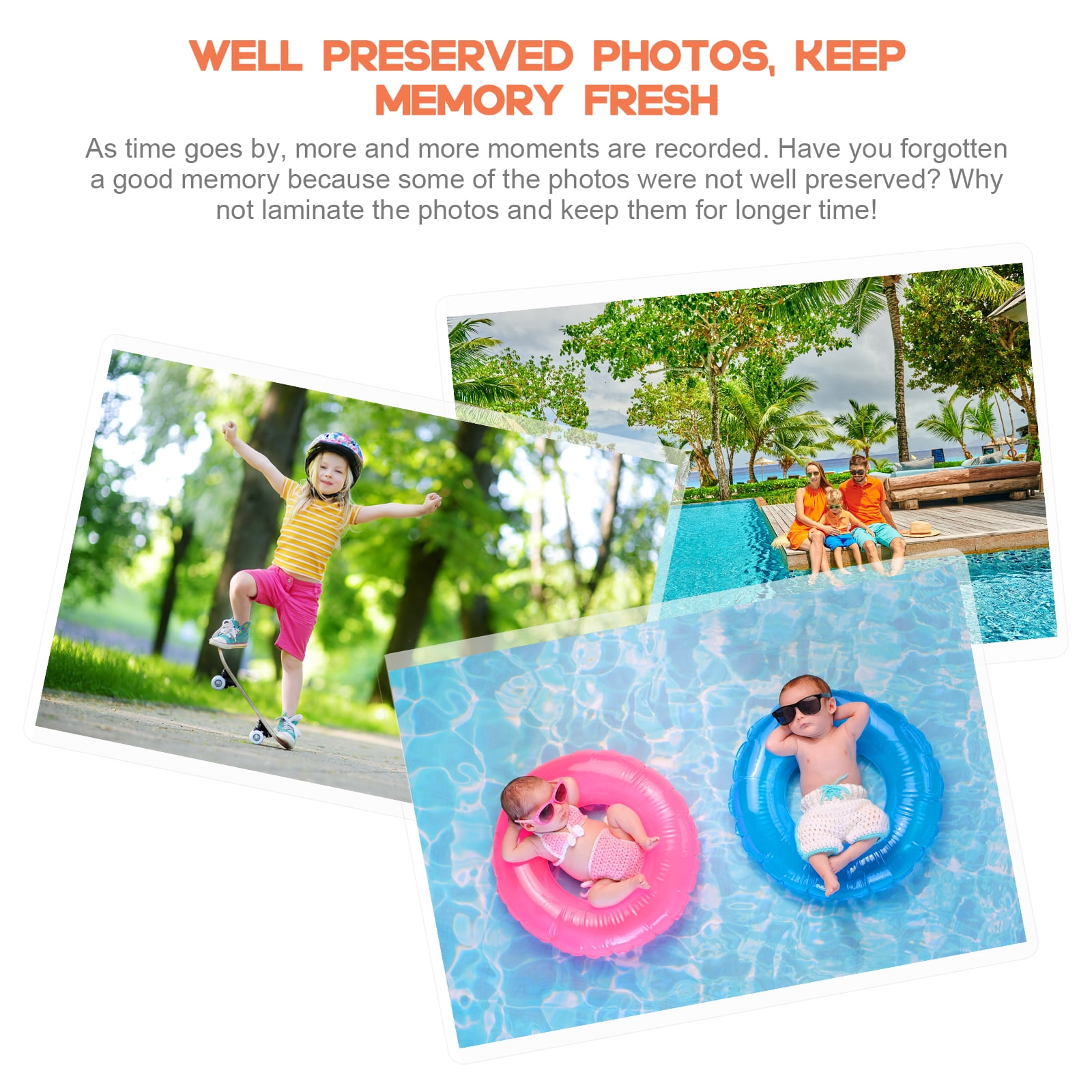 600pcs Transparent Laminator Sheets Thermal Laminating Pouches Photo Storage Plastic Laminating Sheets