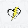 thumbnail image 4 of Inktastic Lightning Bolt Heart Girls Toddler Dress, 4 of 5