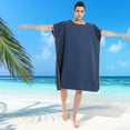 thumbnail image 2 of Serviette de Plage Unisexe Change Robe Poncho Bain Adulte à Capuche Rapide Sèche Peignoir, 2 of 8