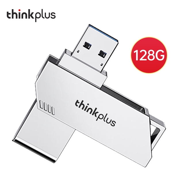TFixol Thinkplus TPU301Plus Clé USB 3.0 à Double Usage avec Conception Pivotante, Stockage 128 Go, Transfert Haute Vitesse, Compatible avec PC, Mac, Télé et Plus