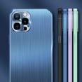 thumbnail image 2 of Compatible with iPhone 14 Pro Glossy Case Metal Brushed Back Soft Silicone Edge Lens Protection Slim Protection Shockproof Cover for Women Girls Blue, 2 of 11