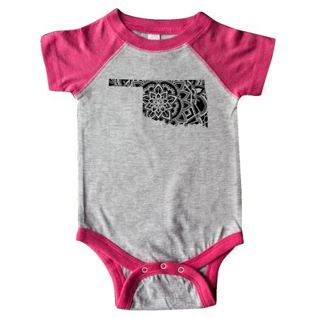 

Inktastic Oklahoma Silhouette Mandala Gift Baby Boy or Baby Girl Bodysuit