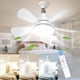 thumbnail image 1 of 1 Paquete de Ventiladores de Techo de 16 Pulgadas con Luces y Control Remoto, Ventiladores de Techo Modernos de Perfil Bajo con 5 Aspas Reversibles, 3 Colores Regulables 6 Velocidades Silenciosas,, 1 of 6