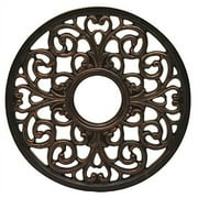 Westinghouse 7776400 Round Parisian Scroll Ceiling Medallion, Antique Bronze, 16"