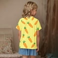 thumbnail image 3 of ZQUUVOU Kids Printed Casual Top Boys Girls Short Sleeve Crewneck Soft Cotton Blend Summer Tee for Kids 3-14 Years Yellow, 3 of 7