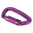 thumbnail image 5 of Mosquetón 24KN Twist Locking Gate Carabiner Heavy Duty Auto Lock Carabiner Al aire libre D-ring Hebilla Escalada Rappelling Canyoning Hamaca Clip de bloqueo 1 1, 5 of 5