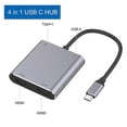 thumbnail image 4 of 4 in 1 Type-C to Dual HDMI + USB + Type-C HUB Adapter, 4 of 5
