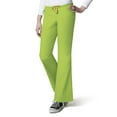 thumbnail image 4 of Wink Origins Romeo Women Flare Leg Cargo Scrub Pant, Green Apple, 2X Petite, 4 of 5
