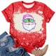 thumbnail image 1 of Fiudx Ofertas Flash Artículos En Oferta Camiseta de Manga Corta con Cuello Redondo y Estampado Navideño a La Moda para Mujer, 1 of 4