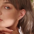 thumbnail image 6 of GDCOIN Cross Earrings 14K Gold Plated Handmade Everyday Jewelry for Women, 6 of 9