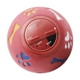 thumbnail image 2 of Dispensador de golosinas para perros, bola de alimentación lenta, ajustable, para masticar, juguete para cachorros y gatos, color rojo, M, 11 cm/4,3 pulgadas de diámetro, 2 of 12