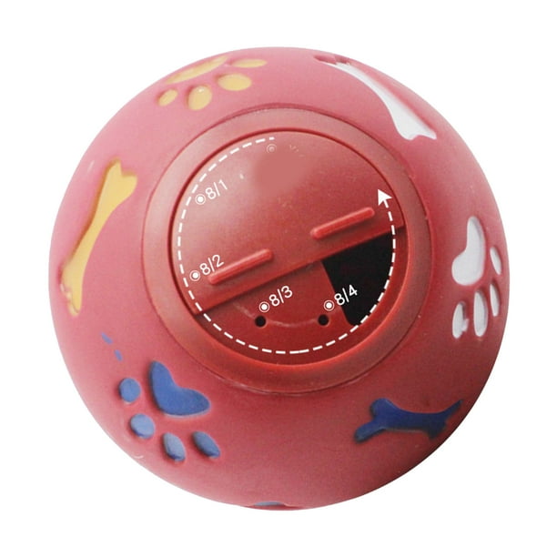 Bola dispensadora de golosinas para perros, bola dispensadora de golosinas para perros, rompecabezas para cachorros, bola para masticar, juguete de bola de alimentación lenta para gatos, grado profesional