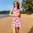 thumbnail image 3 of Xecao Teckel Chiot pour Robes d'Été pour Femmes Robes Décontractées de Plage Sans Manches T-Shirt Robe Évasée avec Poches, 3 of 7