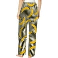 thumbnail image 4 of PISONIC Banana Printed Women's Pajama Pants, Comfy Pajama Bottoms With Pockets&Drawstring, 4 of 7