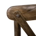 thumbnail image 7 of Bistro Style Cross Back Early American Wood Stackable Dining Chair - X Back Banquet Dining Chair, 7 of 7