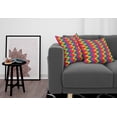 thumbnail image 3 of Ambesonne Geometric Throw Pillow Cover 2 Pack, Zig Zag Chevron Shape, 18", Multicolor, 3 of 5