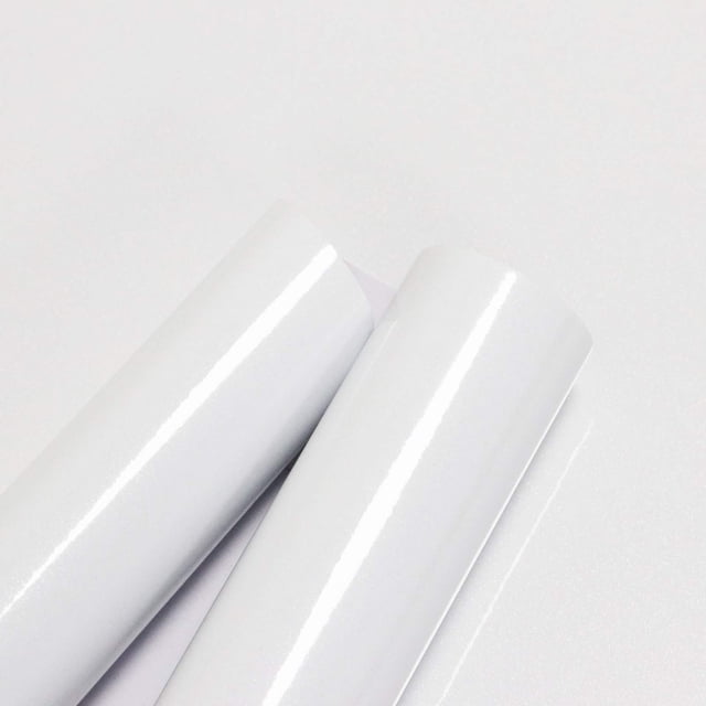 Papel adhesivo brillante blanco Toduso 40 x 200 cm impermeable