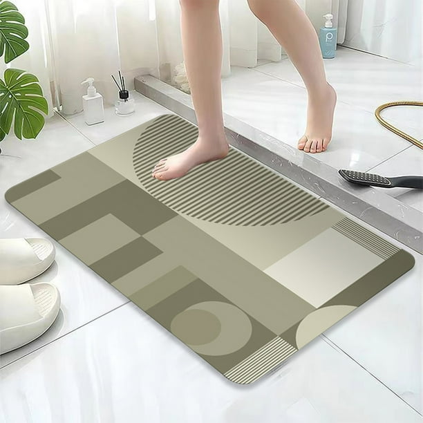 Alfombra absorbente antideslizante | Alfombra para interiores y exteriores para cocina, baño, sala de estar y dormitorio | Felpudo impermeable y lavable | Alfombra de entrada de poliéster de 40x60 cm