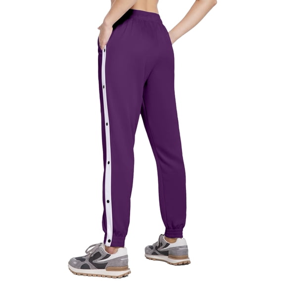 CareWardrobe Men's Tear Away Pants Breathable Easy Care Side Snap Open Post Surgery Sweatpants Recovery Pants