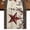 Beige Red White, variant on Texas Star Brown 48 Inch Table Runner, Farmhouse Berry Wooden Vintage Farmhouse Dresser Scarf Cotton & Linen Tablerunner for Dining/Kitchen Island/Holiday Party Décor 13" x 48"