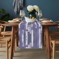 thumbnail image 2 of Purple Gray Table Runner - 48 Inch Long, Kitchen Dining Table Runner Dresser Scarves, Vintage Farmhouse Ombre Wooden Grain Farmhouse Decor for Coffee Tables Wedding Party Banquet, 2 of 8