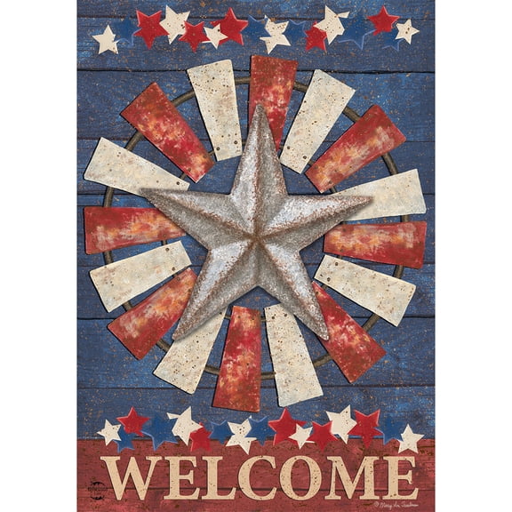 Briarwood Lane Everyday Garden Flag 12x18 For Outdoor Primitive American Barnstar Garden Flag Flags For Outside
