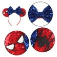 thumbnail image 3 of Girls Spider Costume Dress Short Sleeves Sequins Halloween Party Cosplay Dress Up, 3 of 8