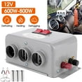 WENXUAN Car Heater 800W 12V/24VDC Heating Fan Defogger Defroster