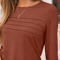 thumbnail image 6 of SUNBS Blouses for Women Long Sleeve Shirts Dressy Casual Crew Neck Fall Tops, Sizes S-2XL, 6 of 8