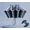 Blue, variant on Automatic Reverse Folding Umbrella, Wind Resistant Umbrella with Reflective Stripe for Men and Women