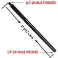 thumbnail image 2 of Auxphome Varilla De Extensión De Tubo Extensor De Trípode De Metal/Poste De Trípode – Con Rosca Hembra De 1/4 Pulgadas-20 Y Rosca Macho De 1/4 Pulgadas-20 Para Estabilizador De Trípode Para Cámaras Ds, 2 of 5