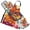 Butterfly on Lantana Flower, variant on Rainbow Tie-dye 5 Pcs Kitchen Set Heat Resistant Oven Mitts and Non-Slip Pot Holders with Adjustable Cooking Apron