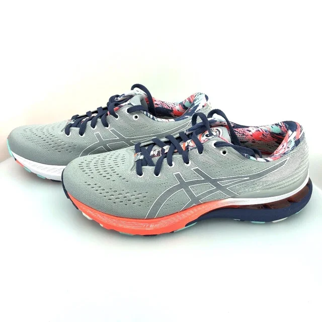 Asics Gel Kayano 28 Dynamic DuoMax Size 9.5 Gray Coral Multi Color Shoes