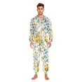 thumbnail image 3 of FORMRS Onesies Pajama for Adults Unisex Hoodie Winter Jumpsuit One Piece Sleepwear, Sizes S-2XL, Yellow Floral, 3 of 7