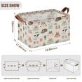 thumbnail image 7 of Yayeee Foldable Storage Basket for Shelves Set of 2 Waterproof Cloth Bins with Handles, Cartoon Dog Reading Pattern, 7 of 7