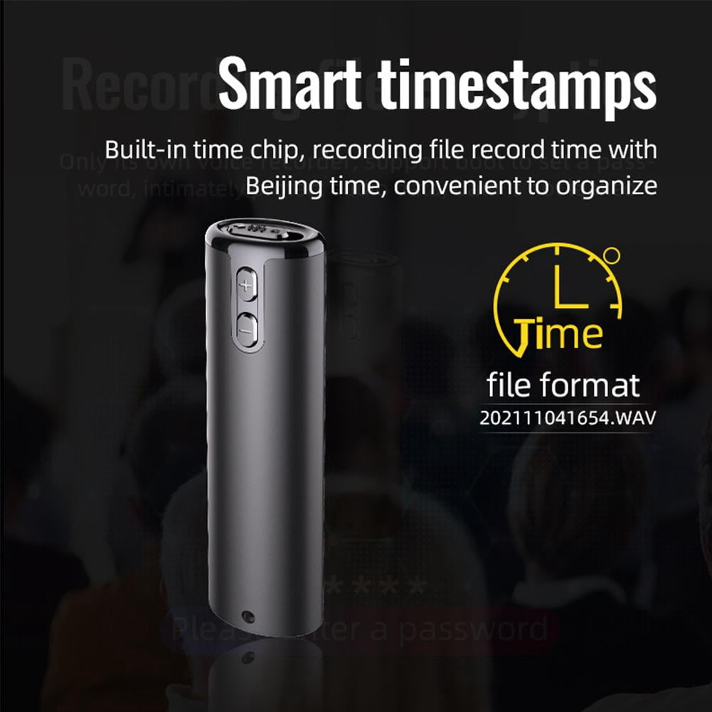 Voice Activated Recorder with Noise Reduction Small Portable MP3 Recording Pen, 20H Battery, Voice-Controlled Recording for Lectures & Meetings