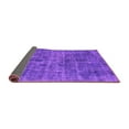 thumbnail image 2 of Ahgly Company Indoor Square Abstract Purple Modern Area Rugs, 4' Square, 2 of 4