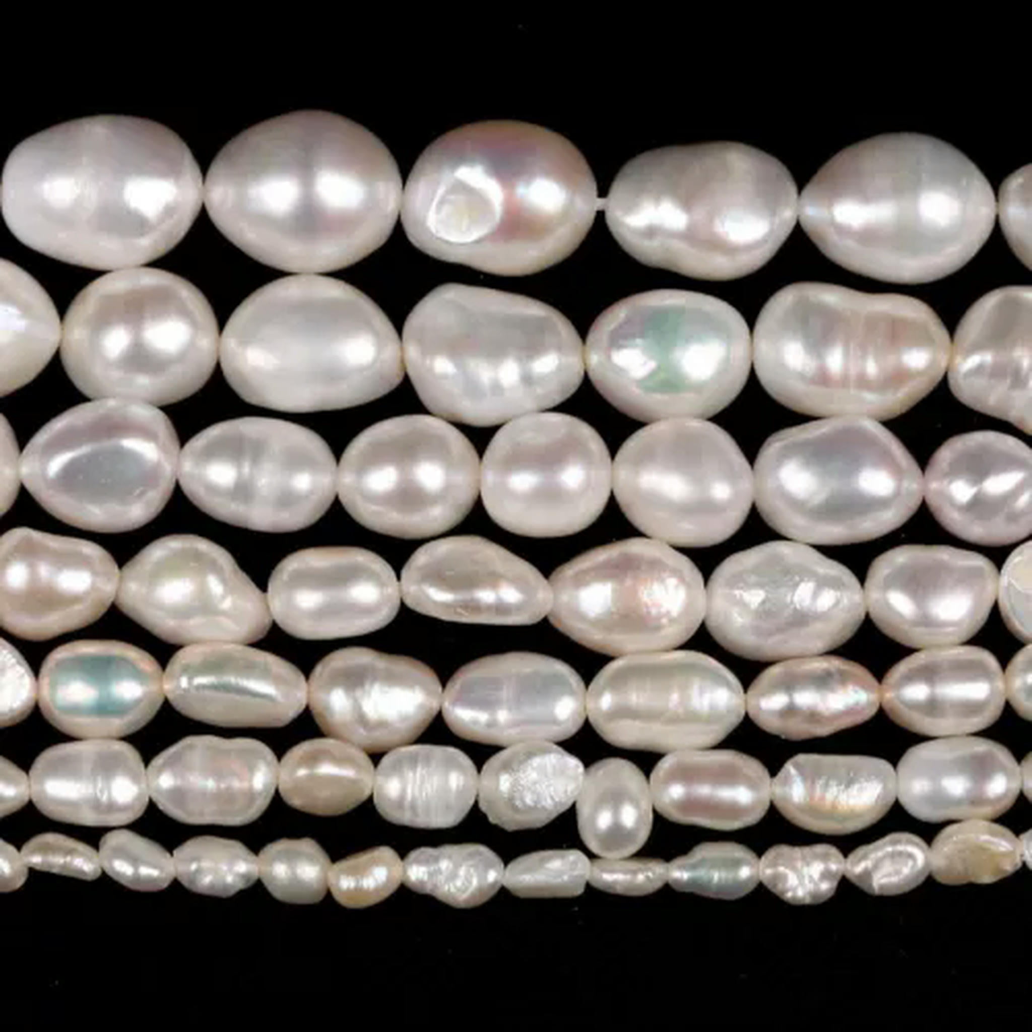 HOOUN Natural Freshwater Pearl High Quality Irregular Loose Beads for Jewelry Making-Irregular Pearl-5-6mm