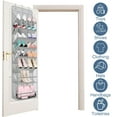 thumbnail image 2 of VEGCOO Clear Over the Door Shoe Organizer Large Deep Pockets Hanging Shoe Rack for Closet Fit 20 Pairs Shoe Holder for Sneakers Boots Storage，（Grey  67.7"x16.7"）, 2 of 7