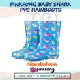 thumbnail image 4 of Nickelodeon Baby Shark Waterproof Rubber Rain Boots Easy-On Handles - Size 10 Toddler, 4 of 6